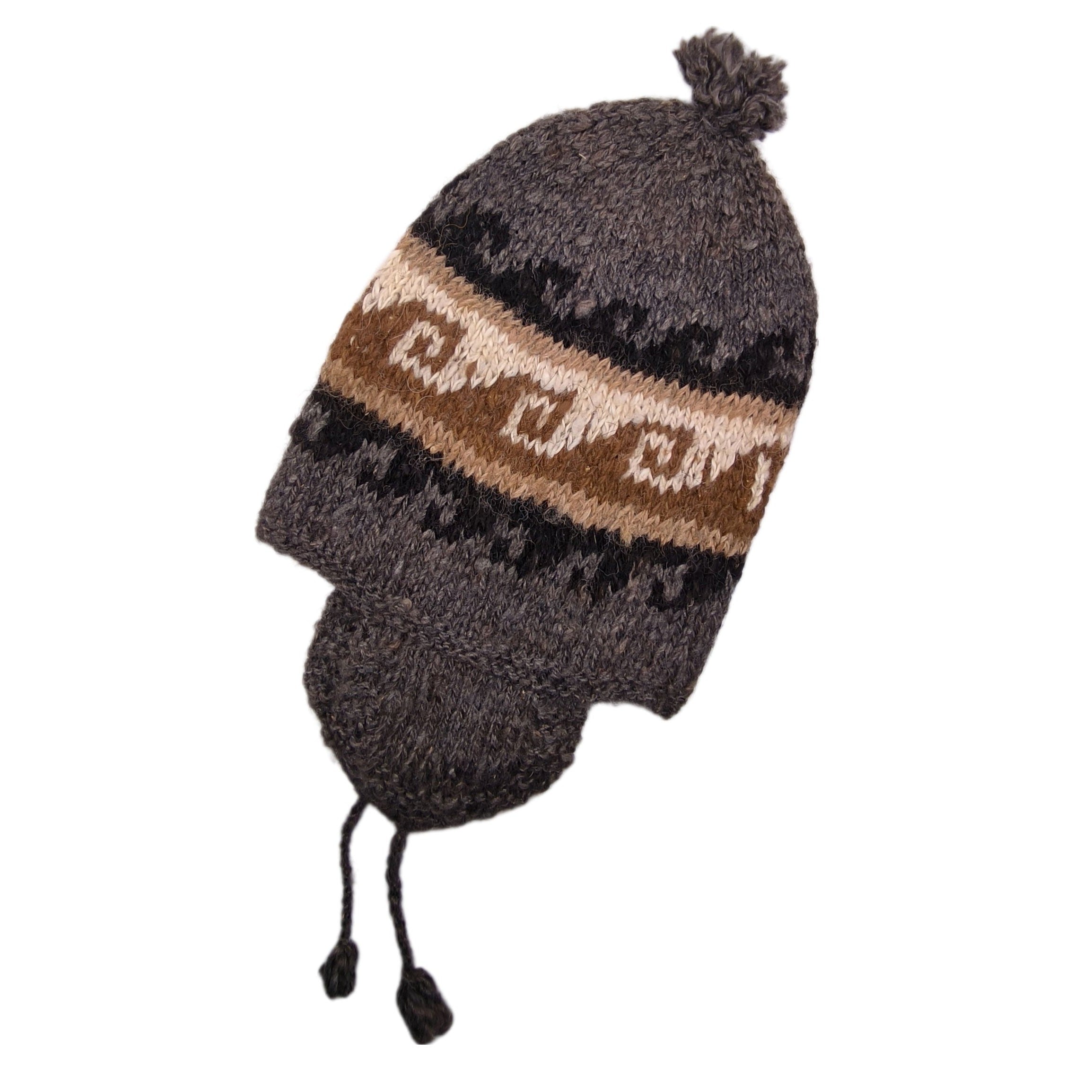 Handmade Andean Hat - Alpaca & Lama Wool - Natural Cold  display picture 3