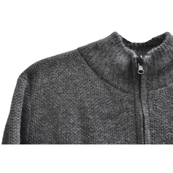 S Size - Zippered cardigan - Alpaca Wool