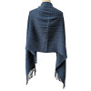 Shawl "Shades of Blue Colors" - Alpaca Wool