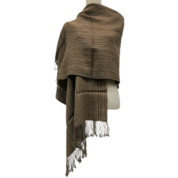 Shawl Shades of Brown Colors - Alpaca Wool