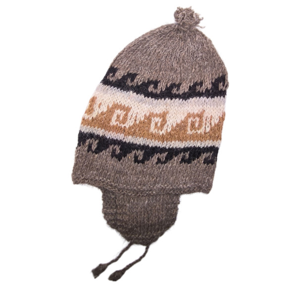 Andean Beanie in Natural Colors - Llama and Alpaca