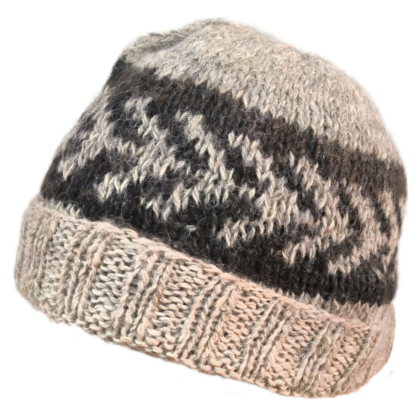 Parinacota Beanie in Natural Colors - Llama and Alpaca