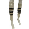 Combed Legwarmers - Natural Llama Wool