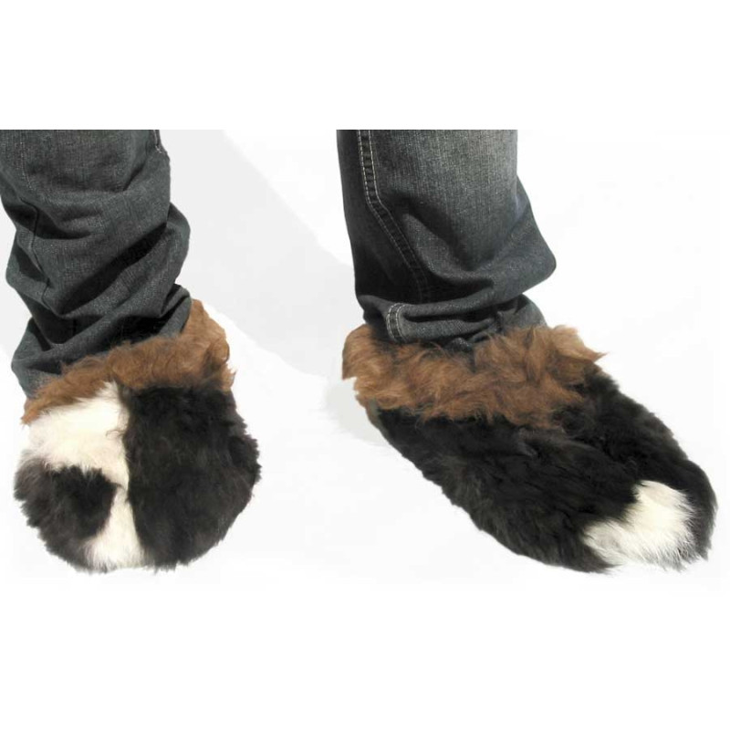 Plush Slippers for Adults - Alpaca Fur