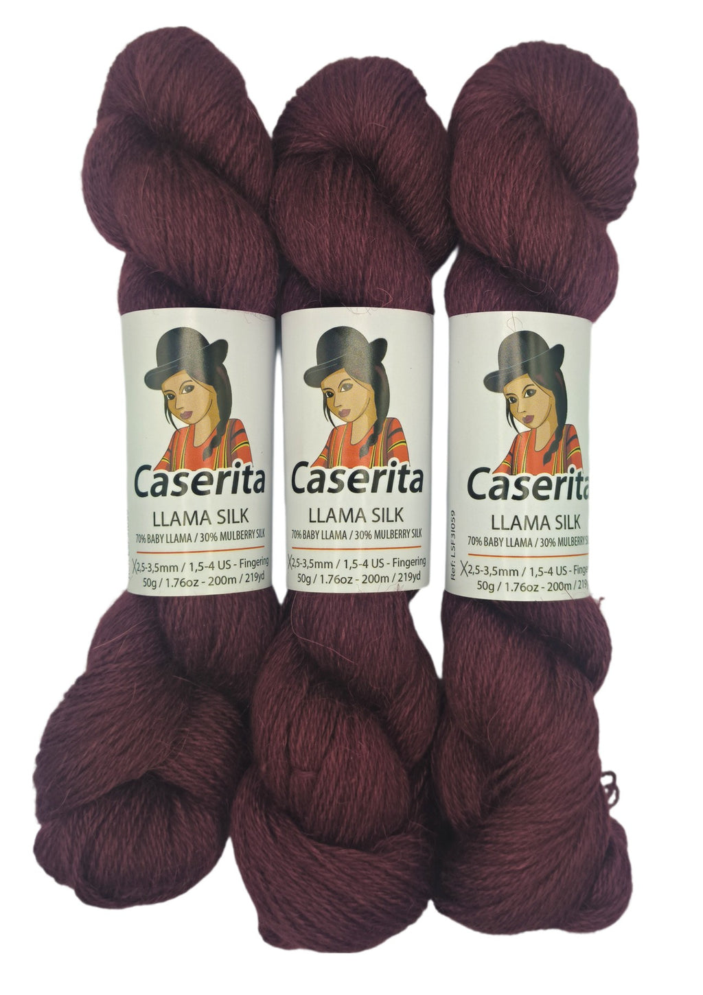 Guindo - Baby llama y Seda - 50 gr./200 m.
