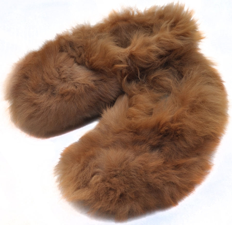 Pantuflas de felpa para niños - Piel de Alpaca